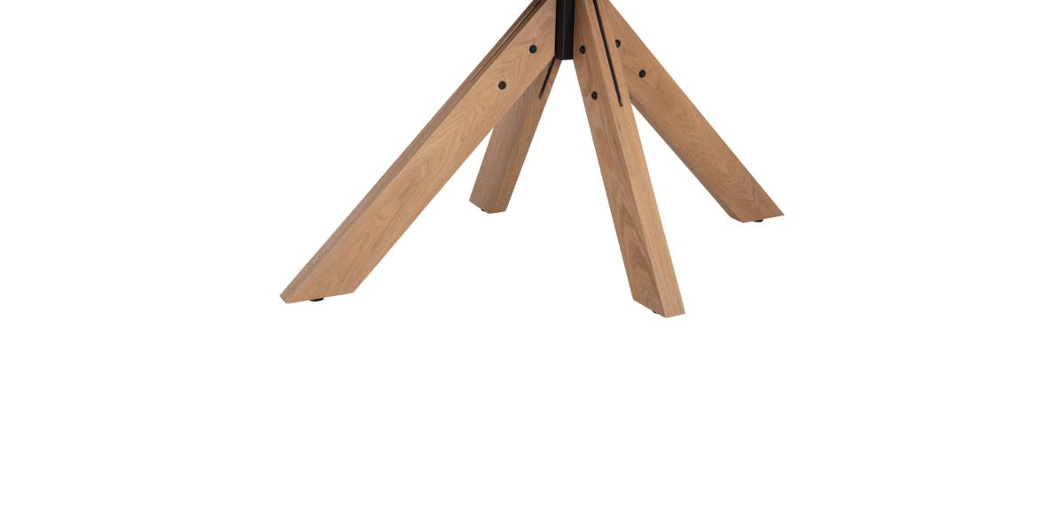 ΤΡΑΠΕΖΙ PAOLO HM9853 MDF ΜΕ ΚΑΠΛΑΜΑ ΦΡΑΞΙΝΟΥ-ΠΟΔΙΑ RUBBERWOOD-ΦΥΣΙΚΟ 180x90x75Yεκ