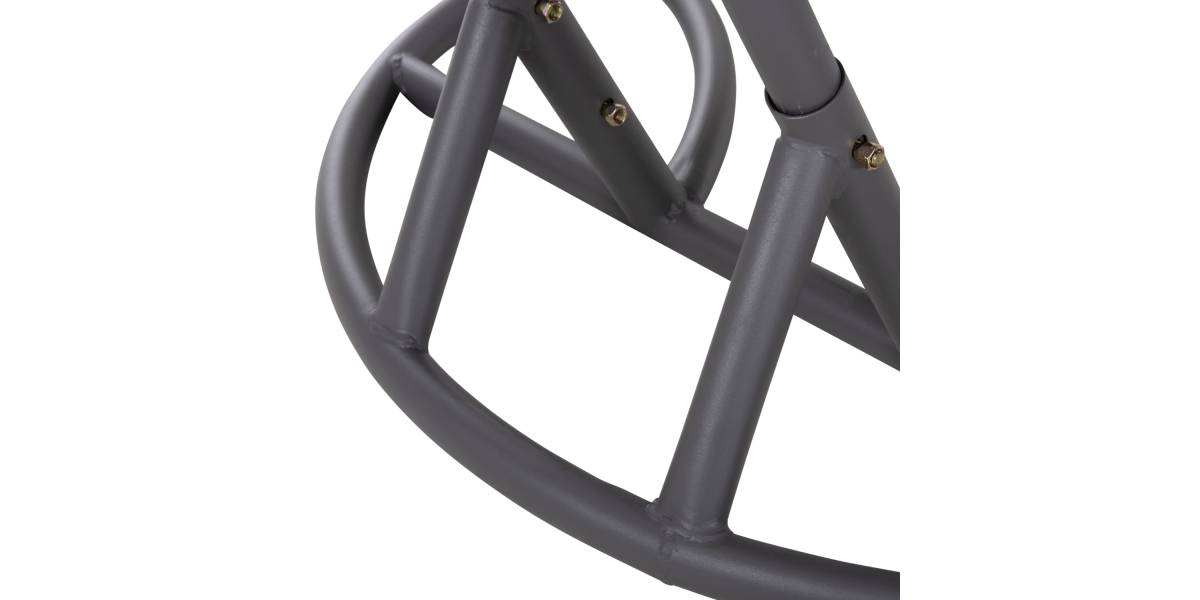 ΔΙΠΛΗ ΚΡΕΜΑΣΤΗ ΦΩΛΙΑ ME ΥΠΟΠΟΔΙΟ GRACIE HM5754.02 ΜΠΕΖ ΣΥΝΘ.RATTAN-ΓΚΡΙ ΜΕΤΑΛ.ΣΚΕΛΕΤΟΣ Φ120x200Υεκ