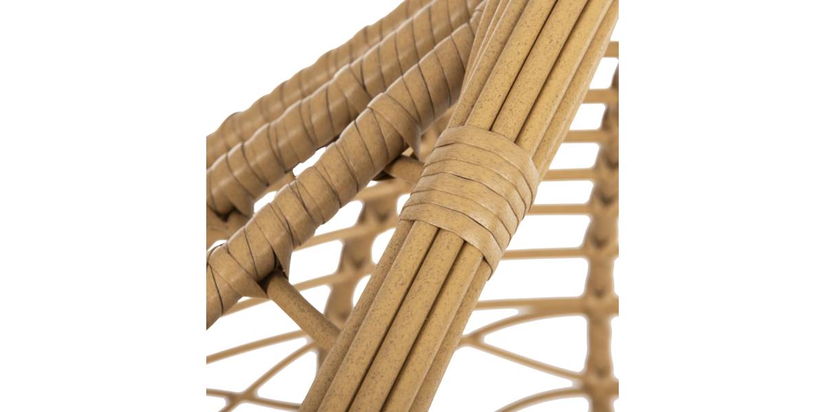 ΜΟΝΗ ΚΡΕΜΑΣΤΗ ΦΩΛΙΑ ME ΥΠΟΠΟΔΙΟ GRACIE HM5755.02 ΜΠΕΖ ΣΥΝΘ.RATTAN-ΓΚΡΙ ΜΕΤΑΛ.ΣΚΕΛΕΤΟΣ Φ104x200Υεκ