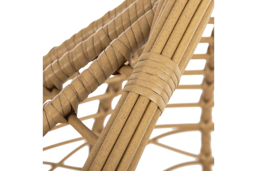 ΜΟΝΗ ΚΡΕΜΑΣΤΗ ΦΩΛΙΑ ME ΥΠΟΠΟΔΙΟ GRACIE HM5755.02 ΜΠΕΖ ΣΥΝΘ.RATTAN-ΓΚΡΙ ΜΕΤΑΛ.ΣΚΕΛΕΤΟΣ Φ104x200Υεκ