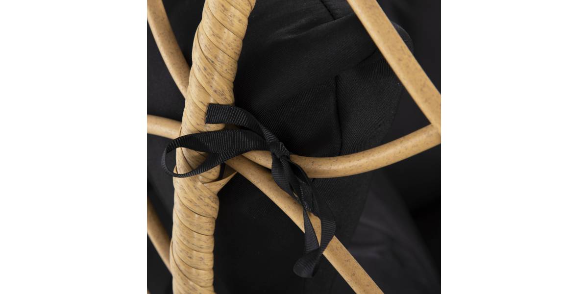 ΜΟΝΗ ΚΡΕΜΑΣΤΗ ΦΩΛΙΑ ME ΥΠΟΠΟΔΙΟ GRACIE HM5755.02 ΜΠΕΖ ΣΥΝΘ.RATTAN-ΓΚΡΙ ΜΕΤΑΛ.ΣΚΕΛΕΤΟΣ Φ104x200Υεκ
