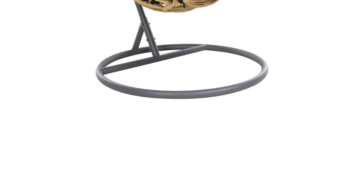 ΜΟΝΗ ΚΡΕΜΑΣΤΗ ΦΩΛΙΑ ME ΥΠΟΠΟΔΙΟ GRACIE HM5755.02 ΜΠΕΖ ΣΥΝΘ.RATTAN-ΓΚΡΙ ΜΕΤΑΛ.ΣΚΕΛΕΤΟΣ Φ104x200Υεκ