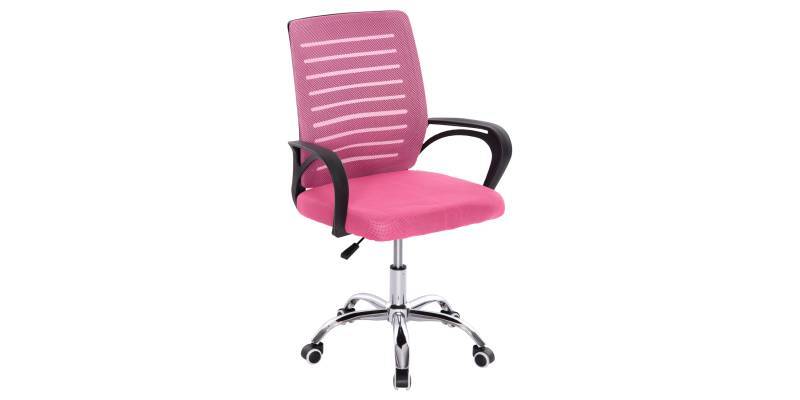ΚΑΡΕΚΛΑ ΓΡΑΦΕΙΟΥ TRAIL HM1192.35 ΡΟΖ MESH-ΠΟΔΙ ΧΡΩΜΙΟΥ 62x51x98Υεκ.