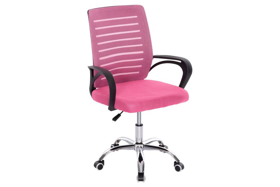ΚΑΡΕΚΛΑ ΓΡΑΦΕΙΟΥ TRAIL HM1192.35 ΡΟΖ MESH-ΠΟΔΙ ΧΡΩΜΙΟΥ 62x51x98Υεκ.