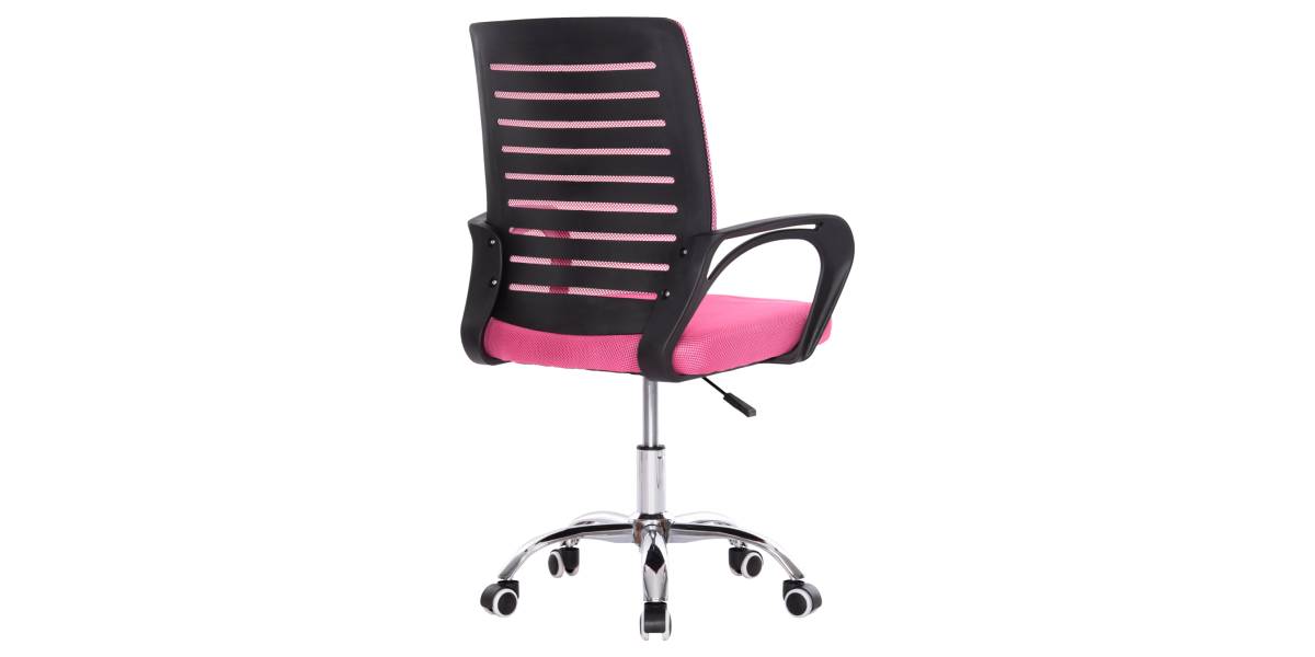 ΚΑΡΕΚΛΑ ΓΡΑΦΕΙΟΥ TRAIL HM1192.35 ΡΟΖ MESH-ΠΟΔΙ ΧΡΩΜΙΟΥ 62x51x98Υεκ.