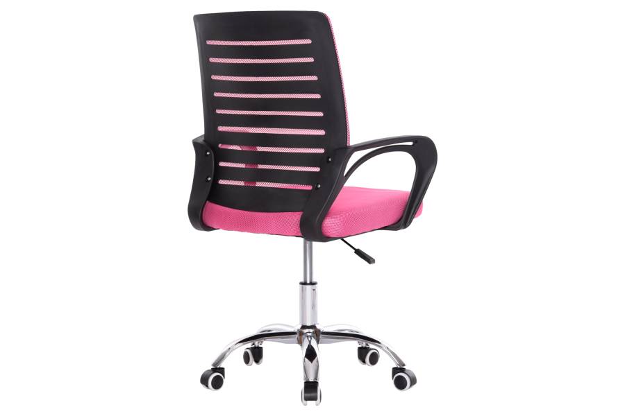 ΚΑΡΕΚΛΑ ΓΡΑΦΕΙΟΥ TRAIL HM1192.35 ΡΟΖ MESH-ΠΟΔΙ ΧΡΩΜΙΟΥ 62x51x98Υεκ.