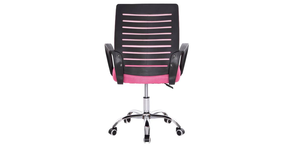 ΚΑΡΕΚΛΑ ΓΡΑΦΕΙΟΥ TRAIL HM1192.35 ΡΟΖ MESH-ΠΟΔΙ ΧΡΩΜΙΟΥ 62x51x98Υεκ.