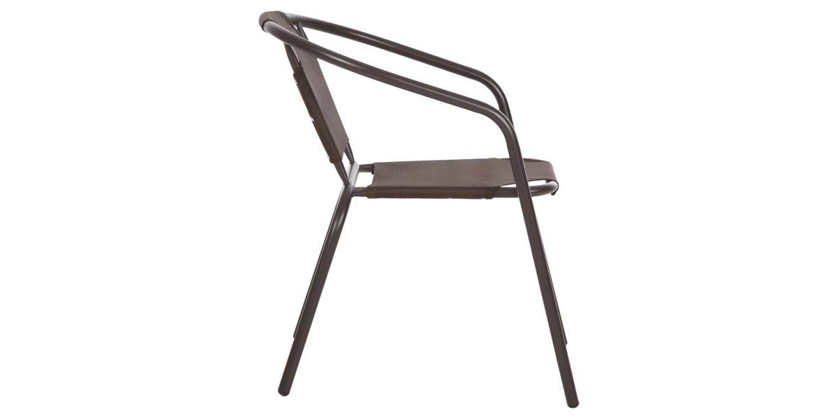 ΠΟΛΥΘΡΟΝΑ ΕΞ.ΧΩΡΟΥ LEDAN HM5977.02 ΜΕΤΑΛΛO & TEXTILENE ΚΑΦΕ 55x58x72Υεκ.