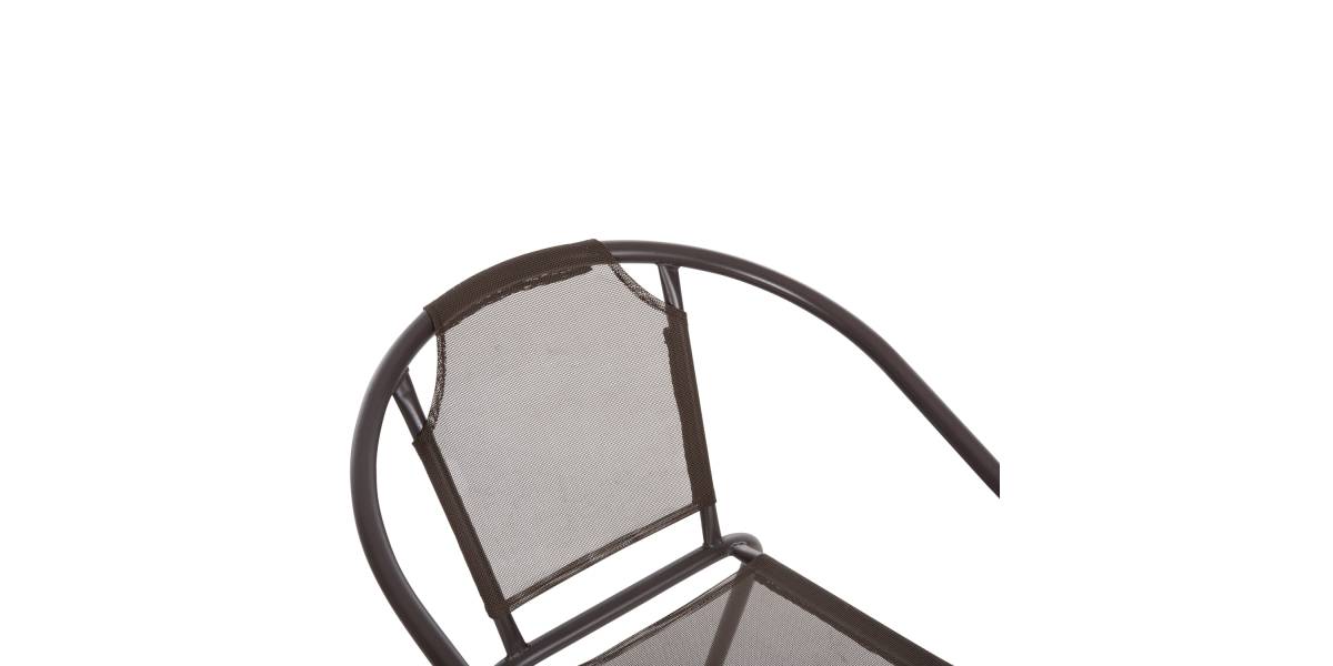 ΠΟΛΥΘΡΟΝΑ ΕΞ.ΧΩΡΟΥ LEDAN HM5977.02 ΜΕΤΑΛΛO & TEXTILENE ΚΑΦΕ 55x58x72Υεκ.