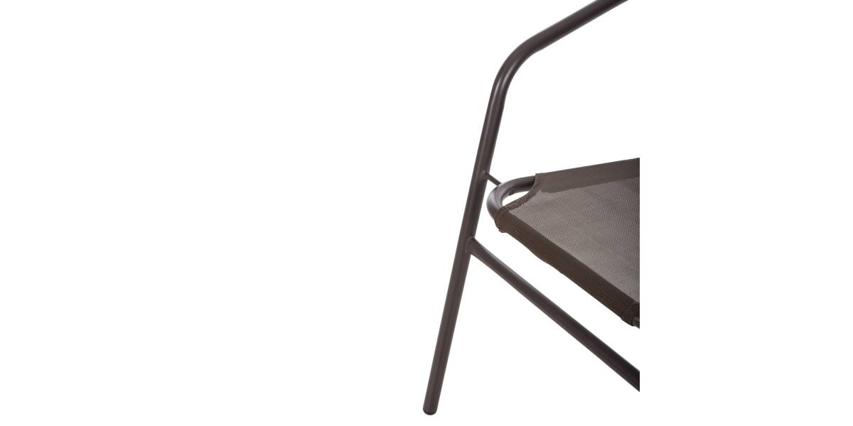 ΠΟΛΥΘΡΟΝΑ ΕΞ.ΧΩΡΟΥ LEDAN HM5977.02 ΜΕΤΑΛΛO & TEXTILENE ΚΑΦΕ 55x58x72Υεκ.