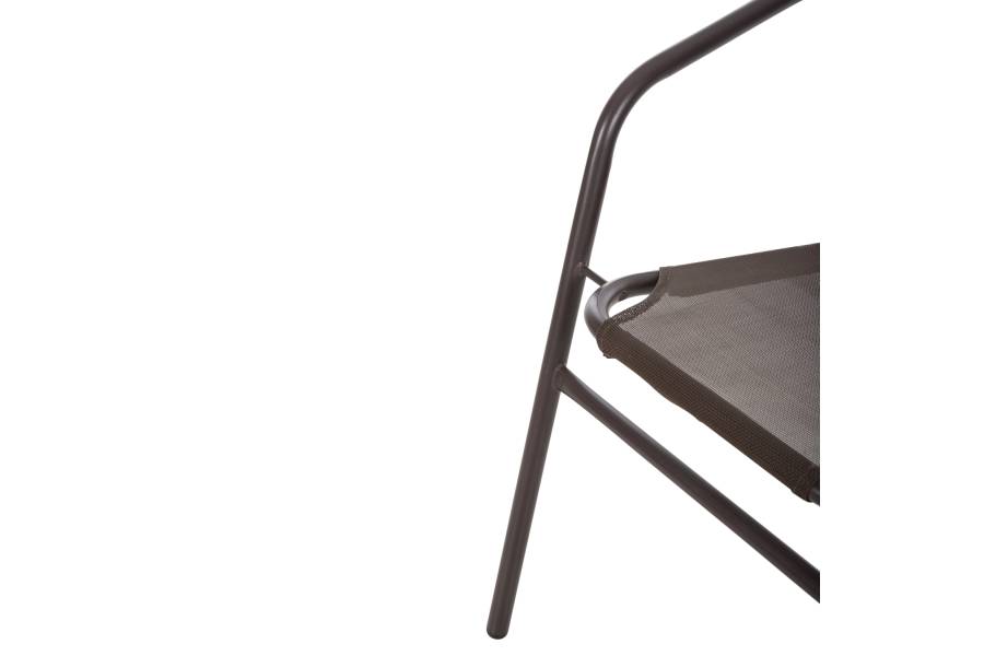 ΠΟΛΥΘΡΟΝΑ ΕΞ.ΧΩΡΟΥ LEDAN HM5977.02 ΜΕΤΑΛΛO & TEXTILENE ΚΑΦΕ 55x58x72Υεκ.