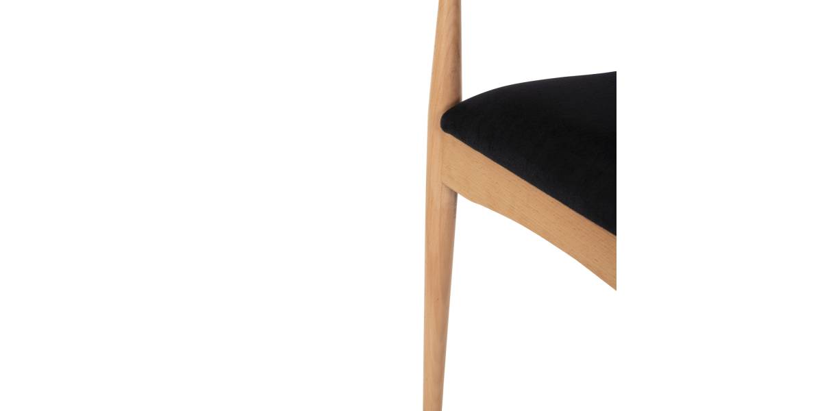 ΠΟΛΥΘΡΟΝΑ KOMODUS HM18012.02 ΞΥΛΟ ΟΞΙΑΣ-RATTAN-ΥΦΑΣΜΑ ΣΕ ΜΑΥΡΟ 55x49x80Υεκ.