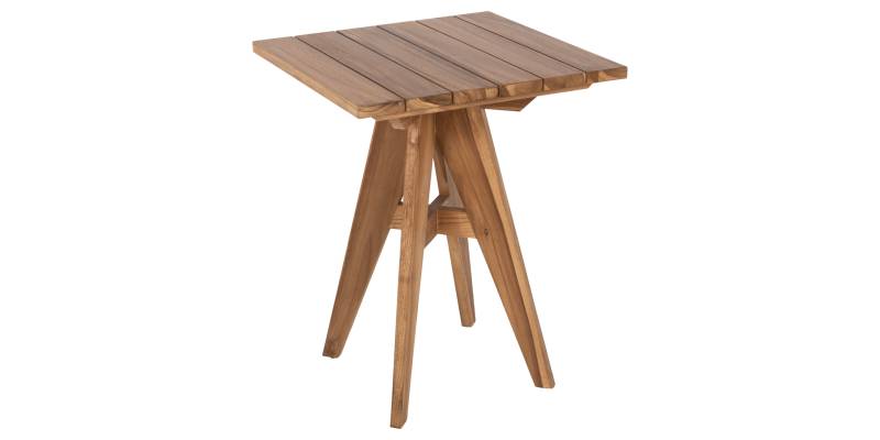ΤΡΑΠΕΖΙ ΤΕΤΡΑΓΩΝΟ LEO HM9860.11 ΜΑΣΙΦ ΞΥΛΟ ΤΕΑΚ 60x60x75Υεκ.