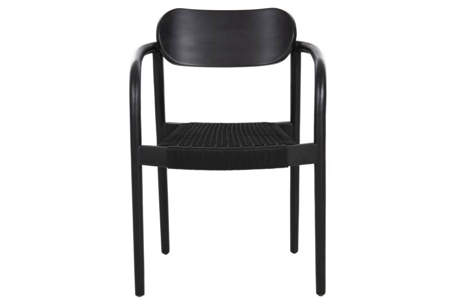 ΠΟΛΥΘΡΟΝΑ OSLO HM9636.12 ΞΥΛΟ TEAK ΜΑΥΡΟ & ΜΑΥΡΟ ΣΧΟΙΝΙ 55x54x80Yεκ.
