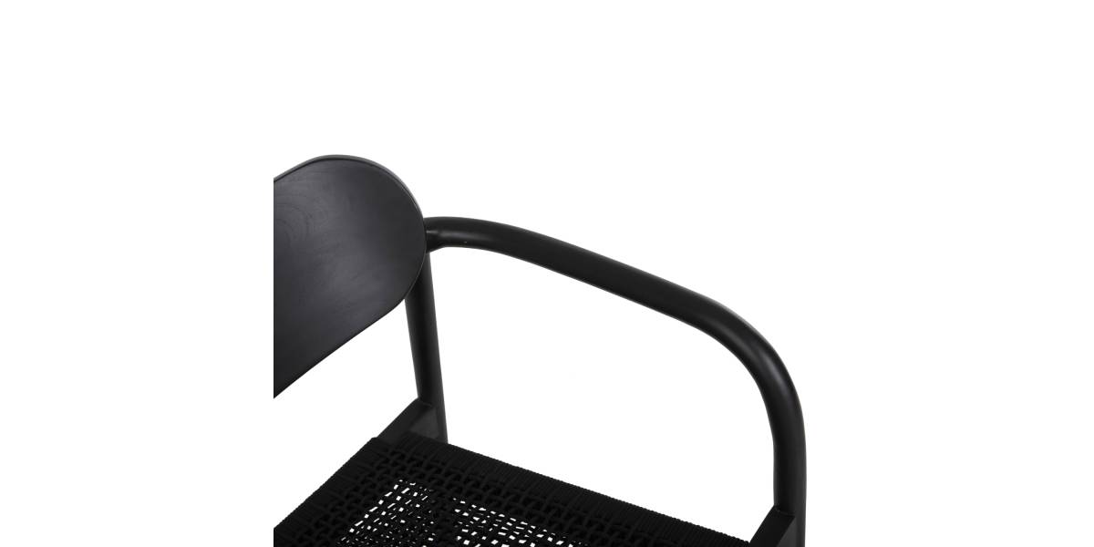 ΠΟΛΥΘΡΟΝΑ OSLO HM9636.12 ΞΥΛΟ TEAK ΜΑΥΡΟ & ΜΑΥΡΟ ΣΧΟΙΝΙ 55x54x80Yεκ.