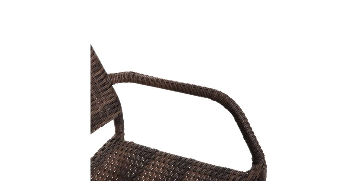 ΠΟΛΥΘΡΟΝΑ ΕΞΩΤ.ΧΩΡΟΥ MORNER HM6074.01 ΜΕΤΑΛΛΟ ΜΕ ΕΠΕΝΔΥΣΗ ΚΑΦΕ WICKER 55x58x87Υεκ
