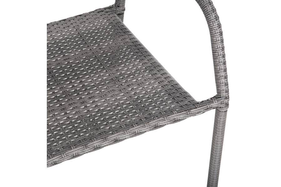 ΠΟΛΥΘΡΟΝΑ ΕΞΩΤ.ΧΩΡΟΥ MORNER HM6074.02 ΜΕΤΑΛΛΟ ΜΕ ΕΠΕΝΔΥΣΗ ΓΚΡΙ WICKER 55x58x87Υεκ