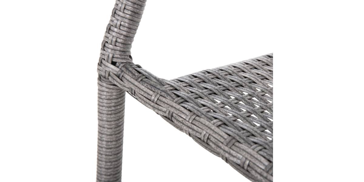 ΠΟΛΥΘΡΟΝΑ ΕΞΩΤ.ΧΩΡΟΥ MORNER HM6074.02 ΜΕΤΑΛΛΟ ΜΕ ΕΠΕΝΔΥΣΗ ΓΚΡΙ WICKER 55x58x87Υεκ