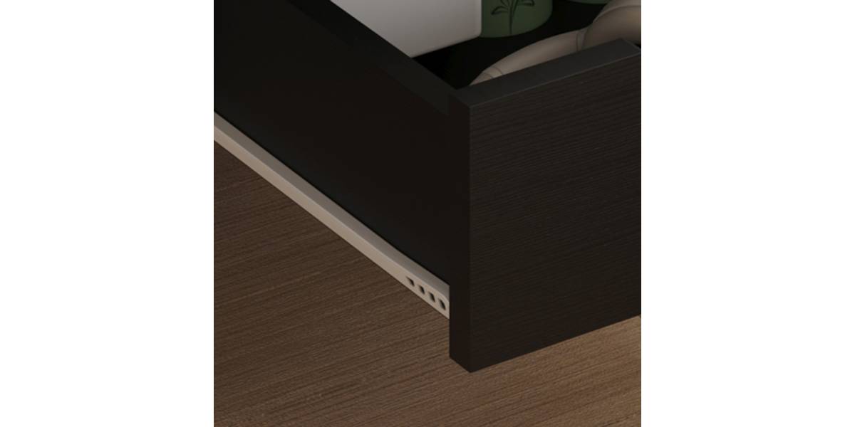 ΚΟΜΟΔΙΝΟ DINKL HM2472.02 ΜΕΛΑΜΙΝΗ-2 ΣΥΡΤΑΡΙΑ-WENGE 29,5x29,5x45Υεκ