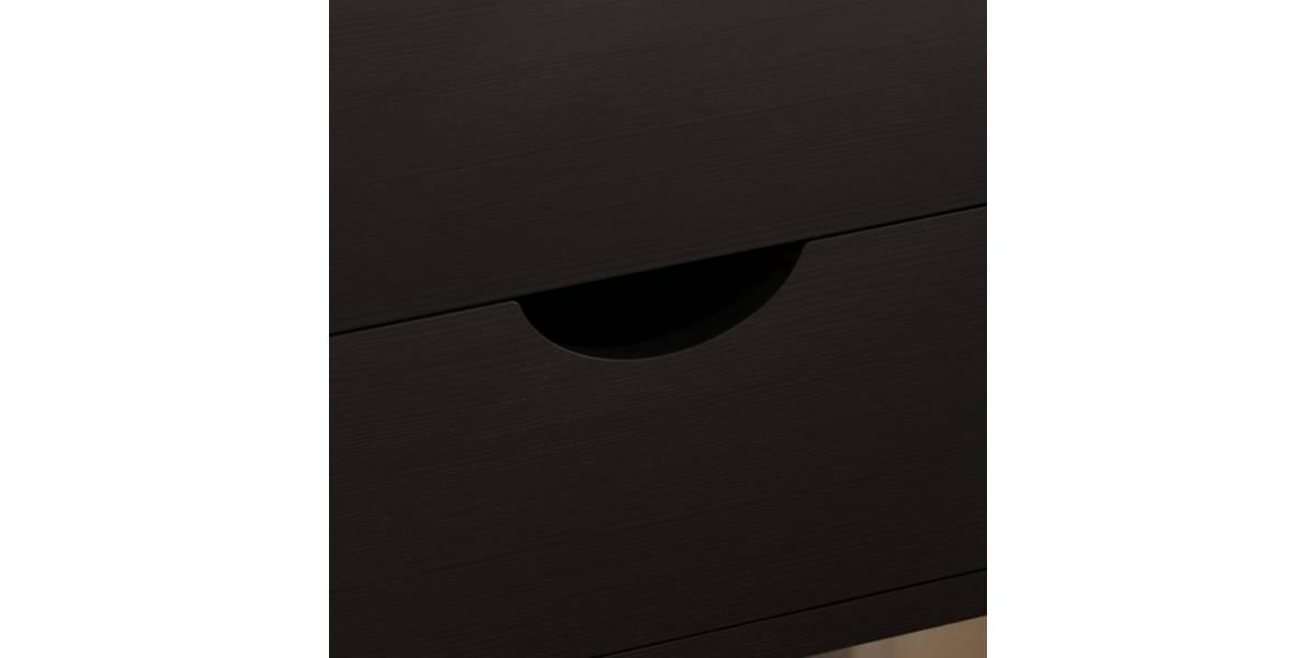 ΚΟΜΟΔΙΝΟ DINKL HM2472.02 ΜΕΛΑΜΙΝΗ-2 ΣΥΡΤΑΡΙΑ-WENGE 29,5x29,5x45Υεκ