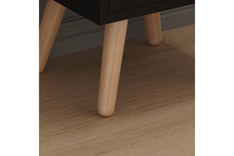 ΚΟΜΟΔΙΝΟ DINKL HM2472.02 ΜΕΛΑΜΙΝΗ-2 ΣΥΡΤΑΡΙΑ-WENGE 29,5x29,5x45Υεκ