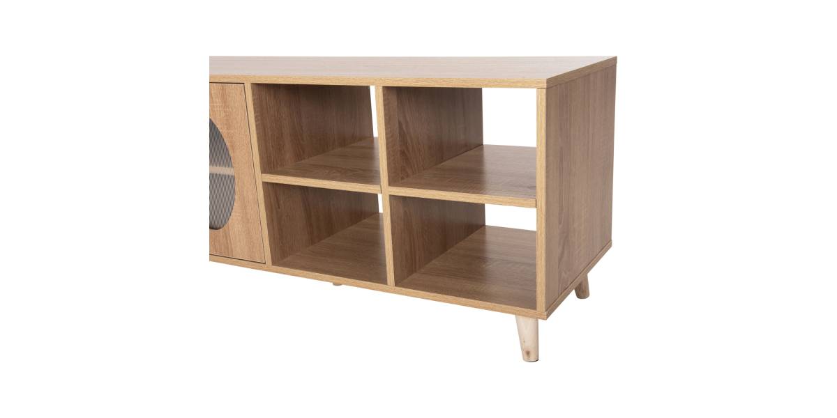 ΕΠΙΠΛΟ ΤΗΛΕΟΡΑΣΗΣ RILLION HM9879 ΜΕΛΑΜΙΝΗ ΣΕ SONAMA 120x40x50Yεκ