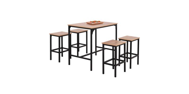 ΣΕΤ ΤΡΑΠΕΖΑΡΙΑ ΜΠΑΡ 5ΤΜΧ BOXY HM9882.01 ΜΑΥΡΟ ΜΕΤΑΛΛΟ-ΜΕΛΑΜΙΝΗ ΣΕ SONAMA
