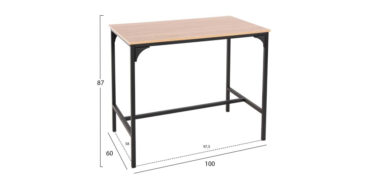 ΣΕΤ ΤΡΑΠΕΖΑΡΙΑ ΜΠΑΡ 5ΤΜΧ BOXY HM9882.01 ΜΑΥΡΟ ΜΕΤΑΛΛΟ-ΜΕΛΑΜΙΝΗ ΣΕ SONAMA