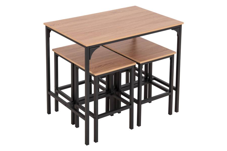ΣΕΤ ΤΡΑΠΕΖΑΡΙΑ ΜΠΑΡ 5ΤΜΧ BOXY HM9882.01 ΜΑΥΡΟ ΜΕΤΑΛΛΟ-ΜΕΛΑΜΙΝΗ ΣΕ SONAMA