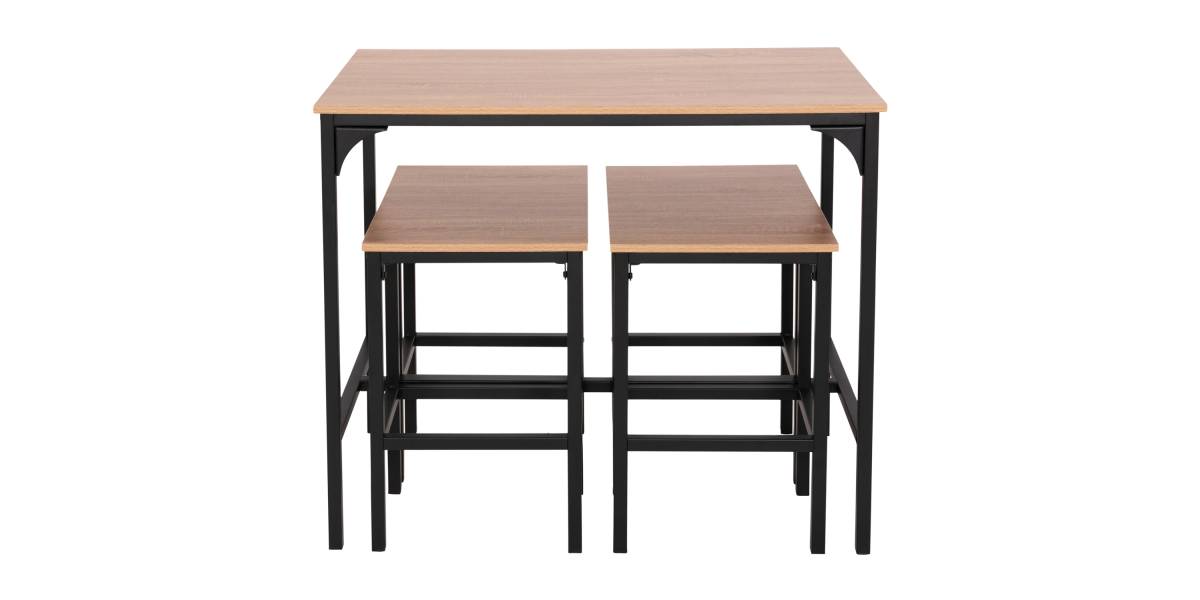 ΣΕΤ ΤΡΑΠΕΖΑΡΙΑ ΜΠΑΡ 5ΤΜΧ BOXY HM9882.01 ΜΑΥΡΟ ΜΕΤΑΛΛΟ-ΜΕΛΑΜΙΝΗ ΣΕ SONAMA