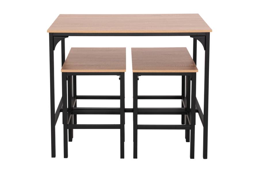 ΣΕΤ ΤΡΑΠΕΖΑΡΙΑ ΜΠΑΡ 5ΤΜΧ BOXY HM9882.01 ΜΑΥΡΟ ΜΕΤΑΛΛΟ-ΜΕΛΑΜΙΝΗ ΣΕ SONAMA