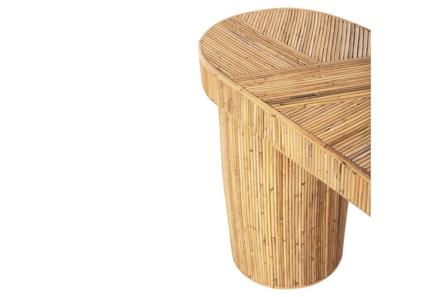 ΚΟΝΣΟΛΑ ΟΒΑΛ GATSBY HM9871 ΦΥΣΙΚΟ RATTAN ΣΕ ΦΥΣΙΚΟ ΧΡΩΜΑ 110x45x74,5Υεκ.