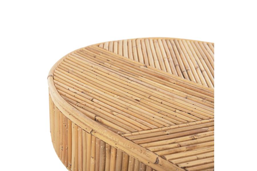 ΚΟΝΣΟΛΑ ΟΒΑΛ GATSBY HM9871 ΦΥΣΙΚΟ RATTAN ΣΕ ΦΥΣΙΚΟ ΧΡΩΜΑ 110x45x74,5Υεκ.