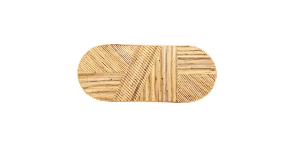 ΚΟΝΣΟΛΑ ΟΒΑΛ GATSBY HM9871 ΦΥΣΙΚΟ RATTAN ΣΕ ΦΥΣΙΚΟ ΧΡΩΜΑ 110x45x74,5Υεκ.