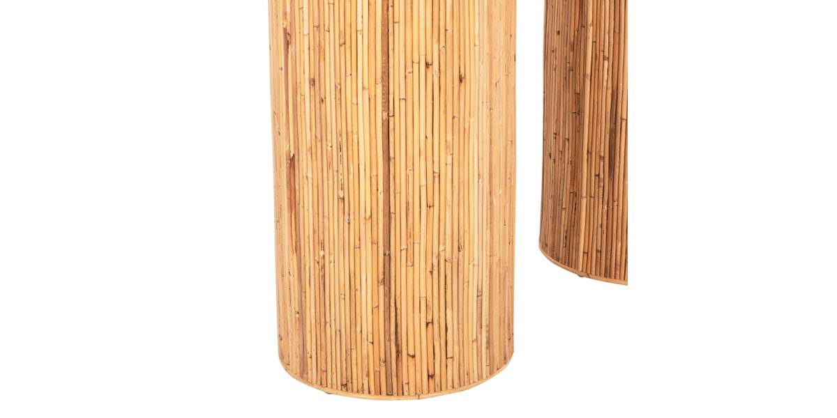 ΚΟΝΣΟΛΑ ΟΒΑΛ GATSBY HM9871 ΦΥΣΙΚΟ RATTAN ΣΕ ΦΥΣΙΚΟ ΧΡΩΜΑ 110x45x74,5Υεκ.