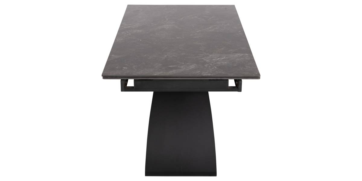 ΤΡΑΠΕΖΙ ΤΡΑΠΕΖΑΡΙΑΣ TEGATT HM9850.02 ΚΕΡΑΜΙΚΟ TOP ΠΤΥΣΣΟΜΕΝΟ-ΜΑΥΡΟ 180-260x90x77Υεκ