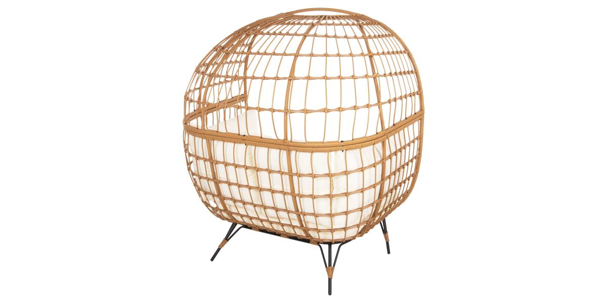 ΠΟΛΥΘΡΟΝΑ ΦΩΛΙΑ MIAMI 2 ΑΤΟΜΩΝ ΤΥΠΟΥ RATTAN HM5870.11 132.5x90x154Υεκ