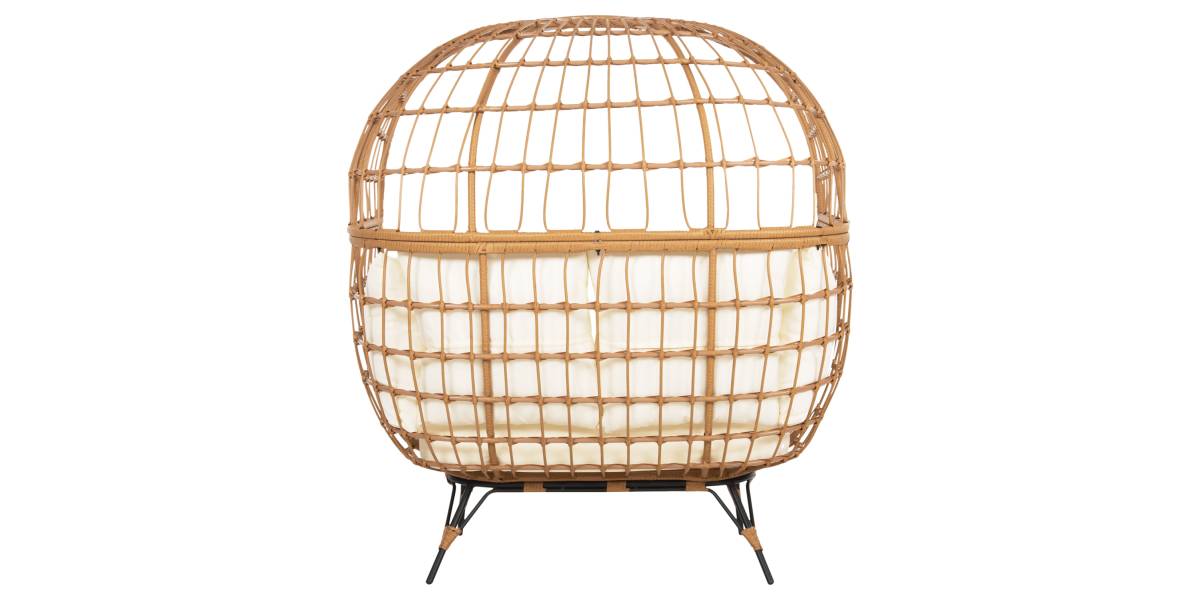 ΠΟΛΥΘΡΟΝΑ ΦΩΛΙΑ MIAMI 2 ΑΤΟΜΩΝ ΤΥΠΟΥ RATTAN HM5870.11 132.5x90x154Υεκ