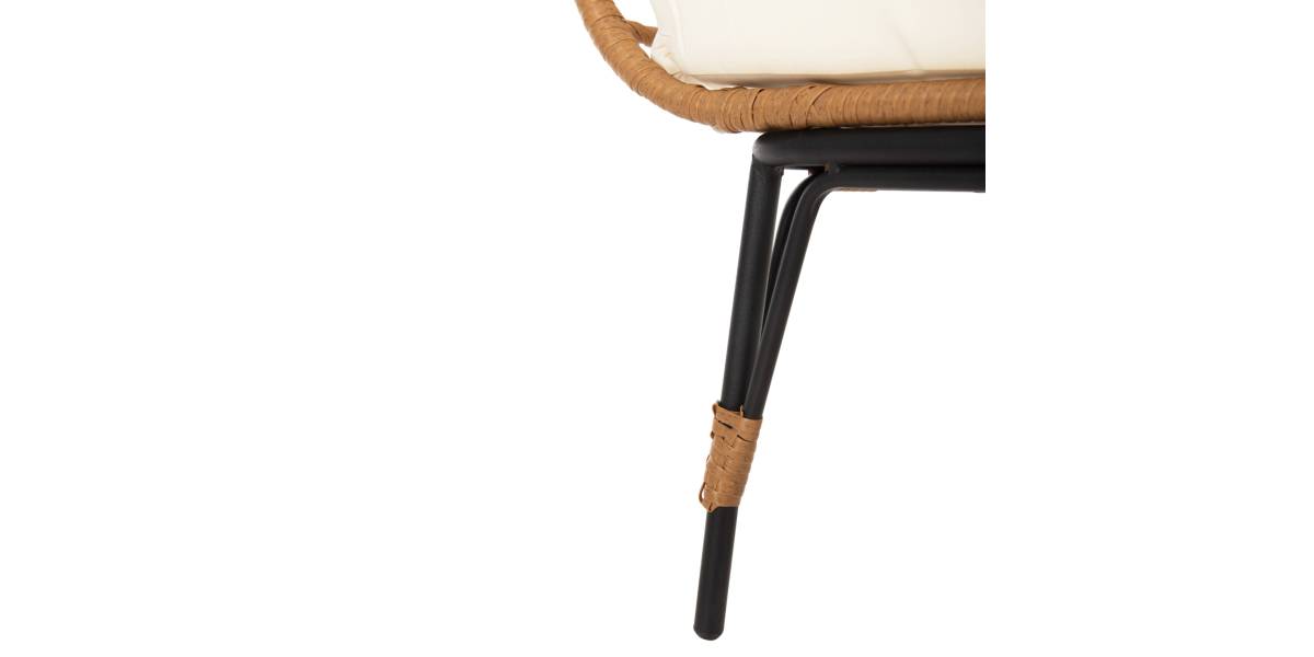 ΠΟΛΥΘΡΟΝΑ ΦΩΛΙΑ MIAMI 2 ΑΤΟΜΩΝ ΤΥΠΟΥ RATTAN HM5870.11 132.5x90x154Υεκ
