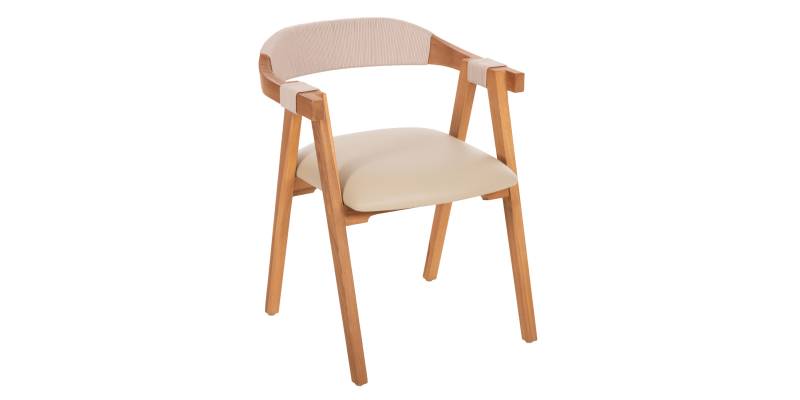ΠΟΛΥΘΡΟΝΑ RIMINI HM9867.07 ΞΥΛΟ TEAK ΦΥΣΙΚΟ-ΜΠΕΖ ΣΧΟΙΝΙ & PU ΚΑΘΙΣΜΑ 60x61x75,5Υεκ.