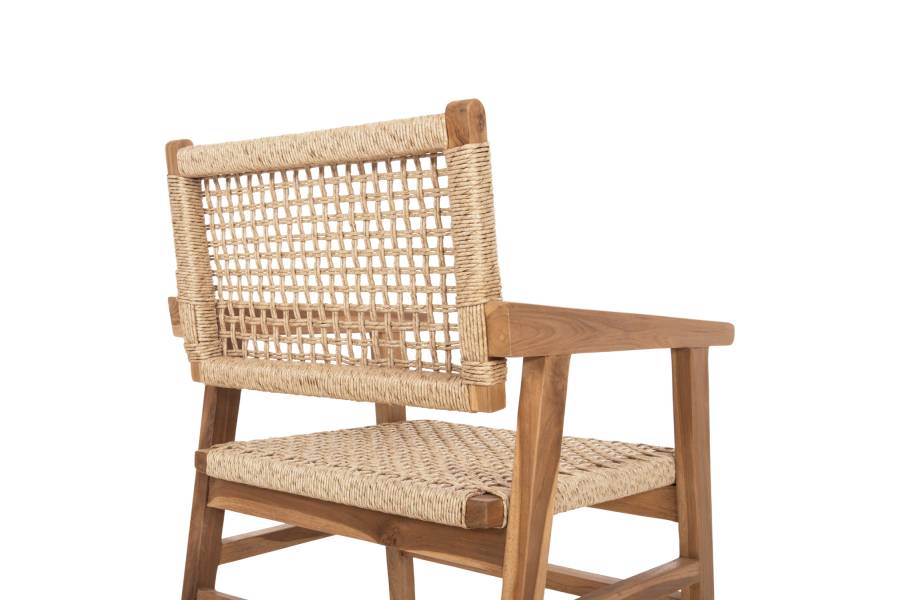 ΠΟΛΥΘΡΟΝΑ BJORN HM9403.21 ΜΑΣΙΦ ΞΥΛΟ ΤEAK ΦΥΣΙΚΟ-ΣΧΟΙΝΙ 56x56x83Υ εκ.