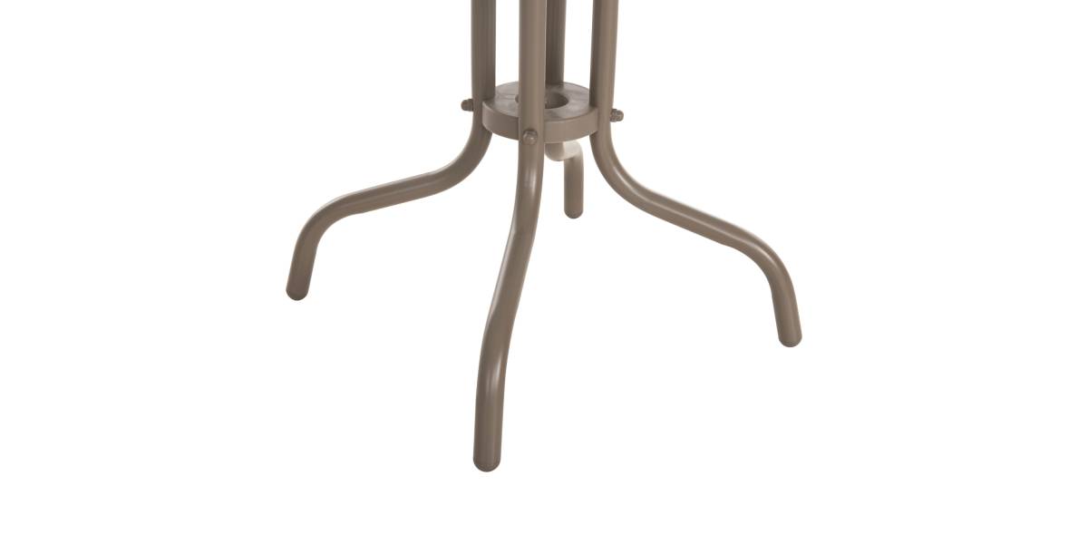 ΤΡΑΠΕΖΙ ΒΟΗΘΗΤΙΚΟ FIGO HM6067.04 ΜΕΤΑΛΛΙΚΟ ΣΑΜΠΑΝΙ-ΓΥΑΛΙΝΗ ΕΠΙΦΑΝΕΙΑ 45x45x51Yεκ