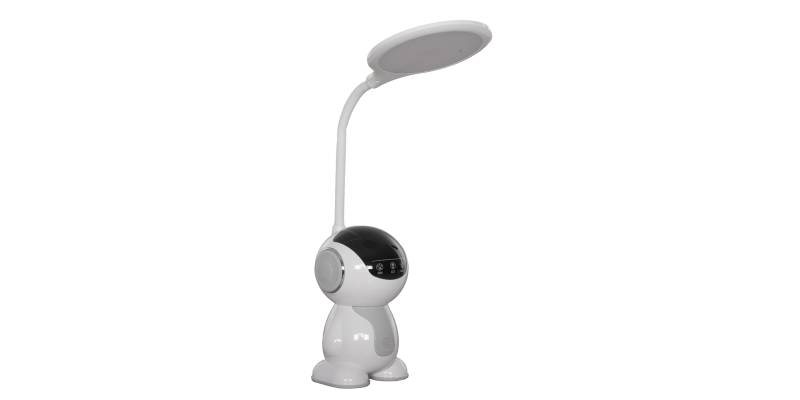 ΠΑΙΔΙΚΟ ΦΩΤΙΣΤΙΚΟ ΓΡΑΦΕΙΟΥ LED BADOO ΡΟΜΠΟΤΑΚΙ HM4453.01 ΛΕΥΚΟ-ΓΚΡΙ ABS