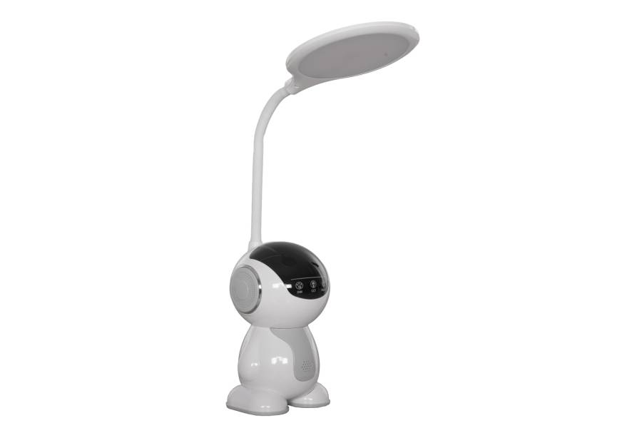 ΠΑΙΔΙΚΟ ΦΩΤΙΣΤΙΚΟ ΓΡΑΦΕΙΟΥ LED BADOO ΡΟΜΠΟΤΑΚΙ HM4453.01 ΛΕΥΚΟ-ΓΚΡΙ ABS