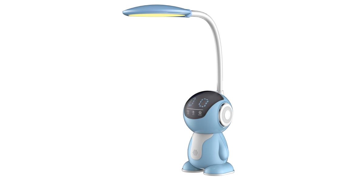 ΠΑΙΔΙΚΟ ΦΩΤΙΣΤΙΚΟ ΓΡΑΦΕΙΟΥ LED BADOO ΡΟΜΠΟΤΑΚΙ HM4453.03 ΓΑΛΑΖΙΟ-ΛΕΥΚΟ ABS