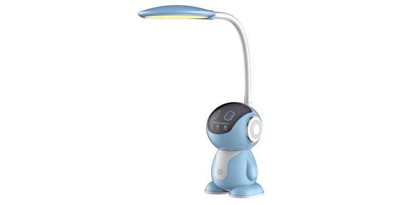 ΠΑΙΔΙΚΟ ΦΩΤΙΣΤΙΚΟ ΓΡΑΦΕΙΟΥ LED BADOO ΡΟΜΠΟΤΑΚΙ HM4453.03 ΓΑΛΑΖΙΟ-ΛΕΥΚΟ ABS