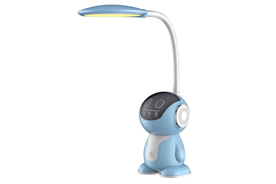 ΠΑΙΔΙΚΟ ΦΩΤΙΣΤΙΚΟ ΓΡΑΦΕΙΟΥ LED BADOO ΡΟΜΠΟΤΑΚΙ HM4453.03 ΓΑΛΑΖΙΟ-ΛΕΥΚΟ ABS