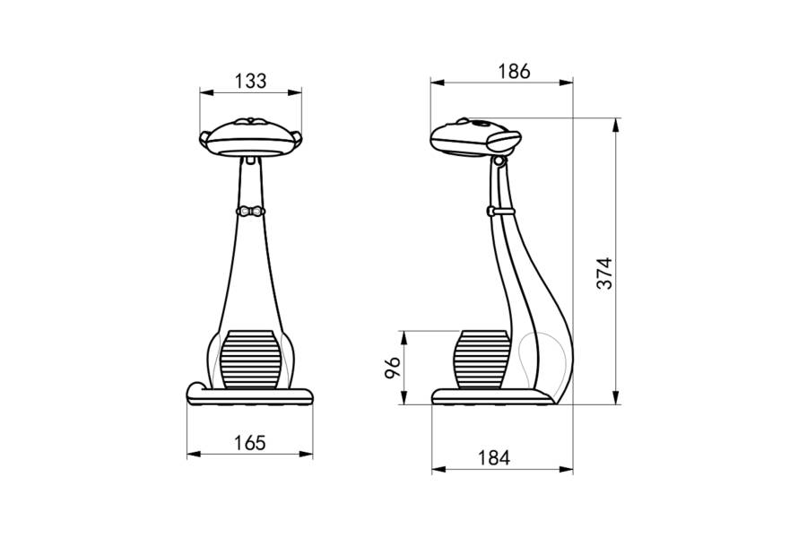 ΠΑΙΔΙΚΟ ΦΩΤΙΣΤΙΚΟ ΓΡΑΦΕΙΟΥ LED BADOO ΓΑΤΑ HM4457.01 ΛΕΥΚΟ ABS-ΜΕ ΜΟΛΥΒΟΘΗΚΗ