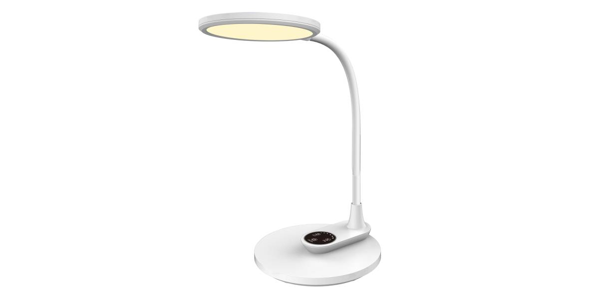 ΦΩΤΙΣΤΙΚΟ ΓΡΑΦΕΙΟΥ LED BLAIN HM4459.01 ΛΕΥΚΟ ABS & ΣΙΛΙΚΟΝΗ 17x26,6x34,5Υ εκ.