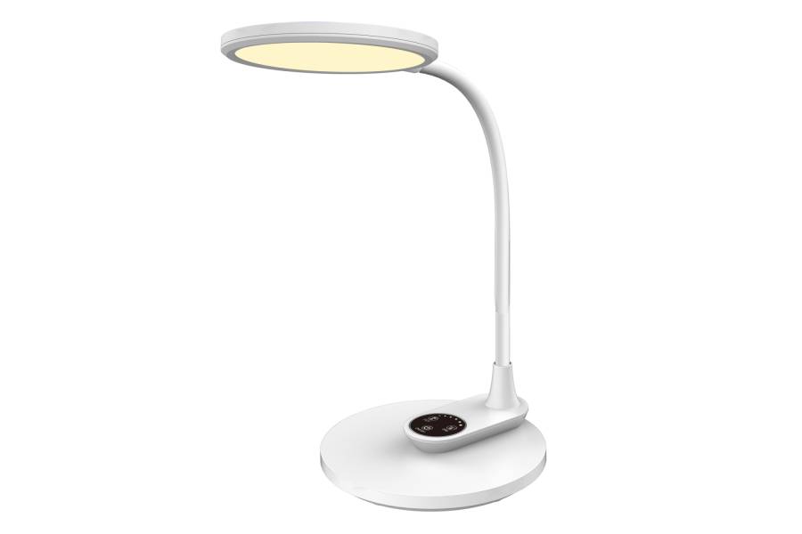 ΦΩΤΙΣΤΙΚΟ ΓΡΑΦΕΙΟΥ LED BLAIN HM4459.01 ΛΕΥΚΟ ABS & ΣΙΛΙΚΟΝΗ 17x26,6x34,5Υ εκ.